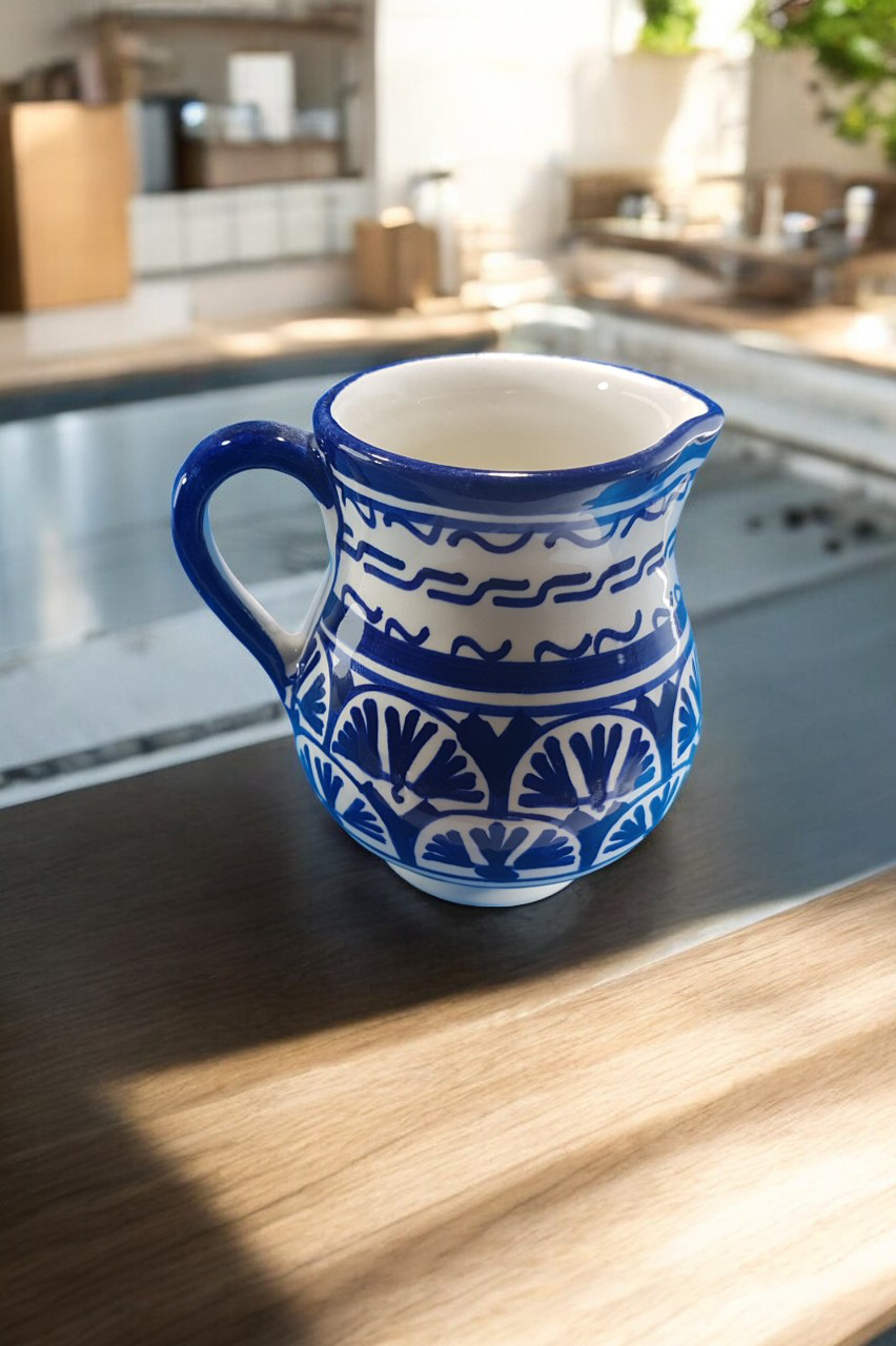 Moroccan Handcrafted Ceramic Creamer Jug